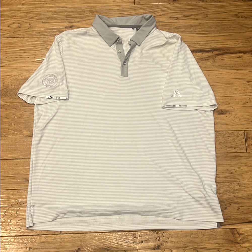 Adidas Men's Gray Polo Shirt